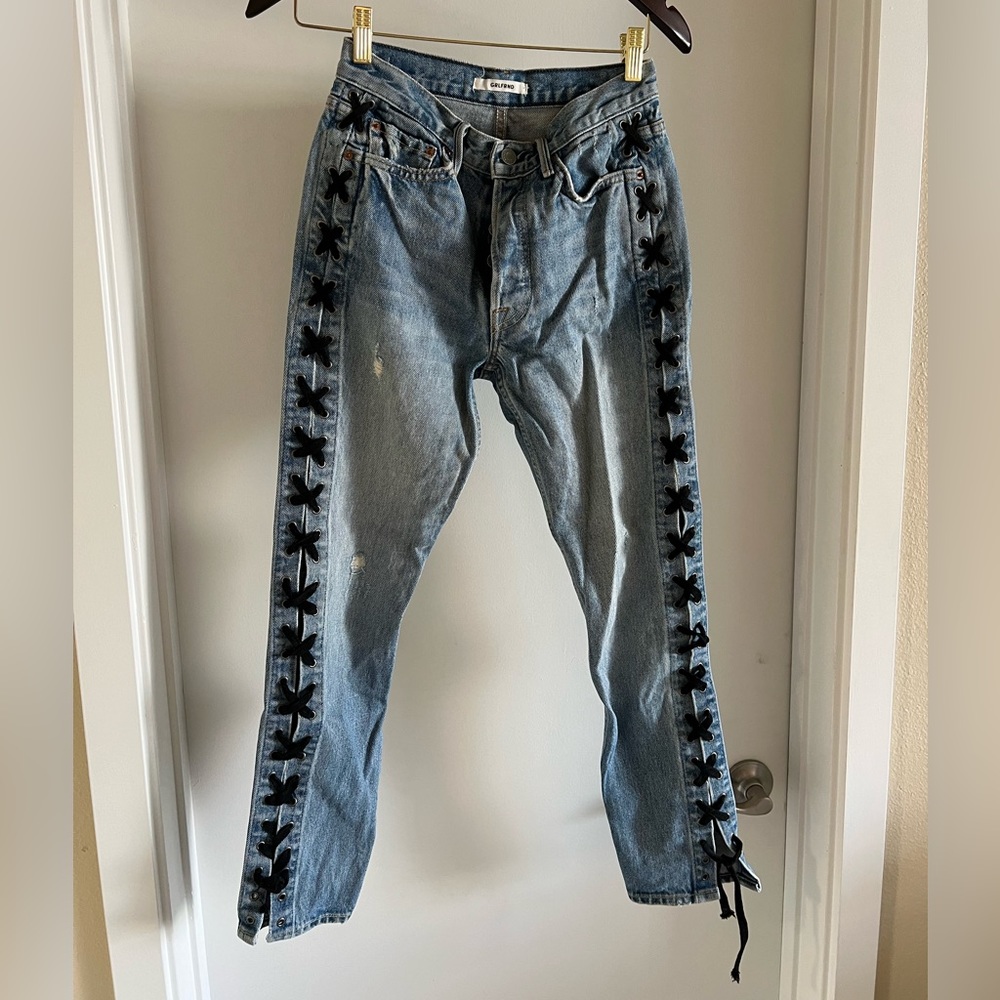 Grlfrnd Karolina Lace Up Jeans